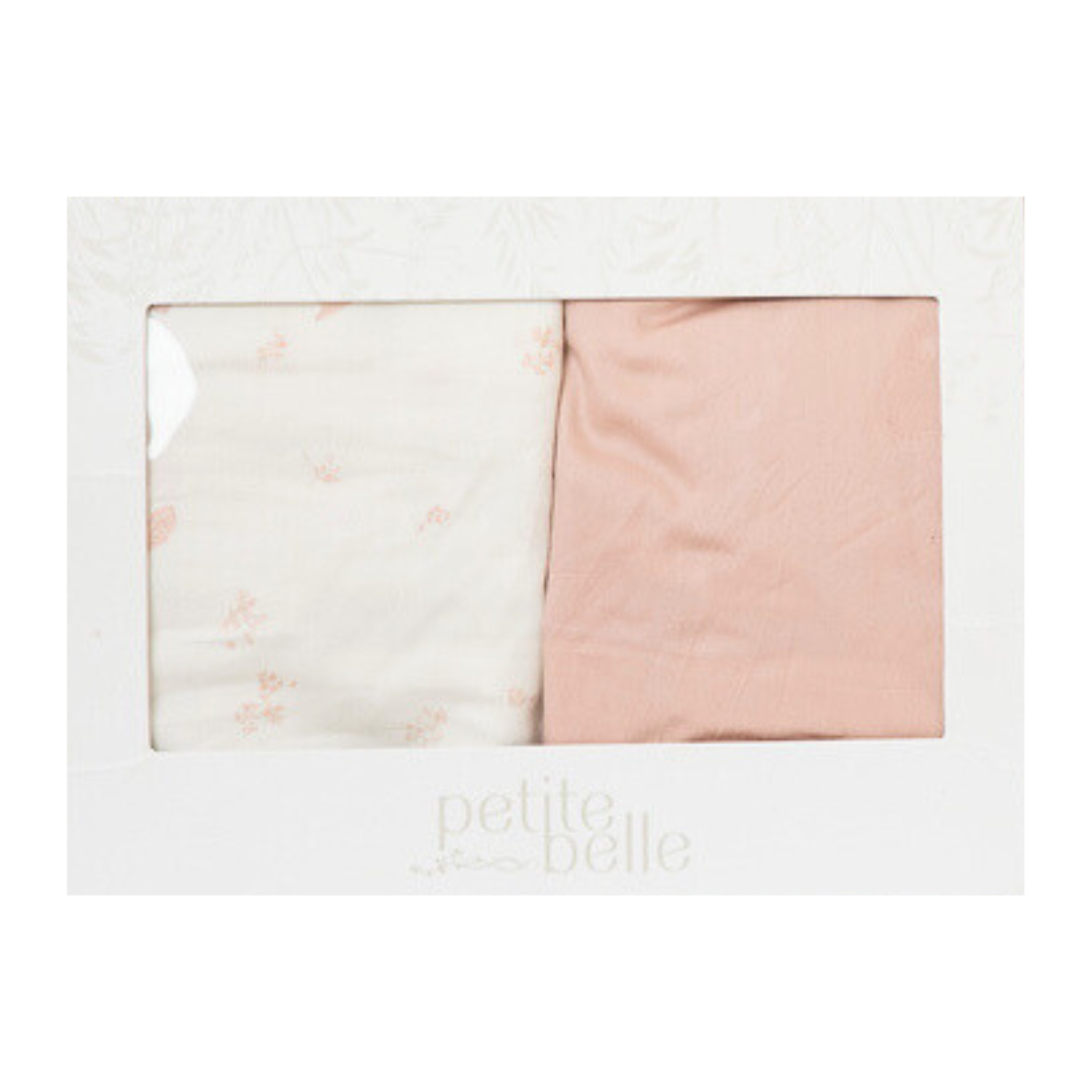 Flora Patchwork Sheet Set- Pink/Grey
